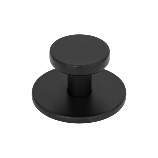 ATLAS A600-BL Dot 1-1/4" Diameter Round Knob - Matte Black