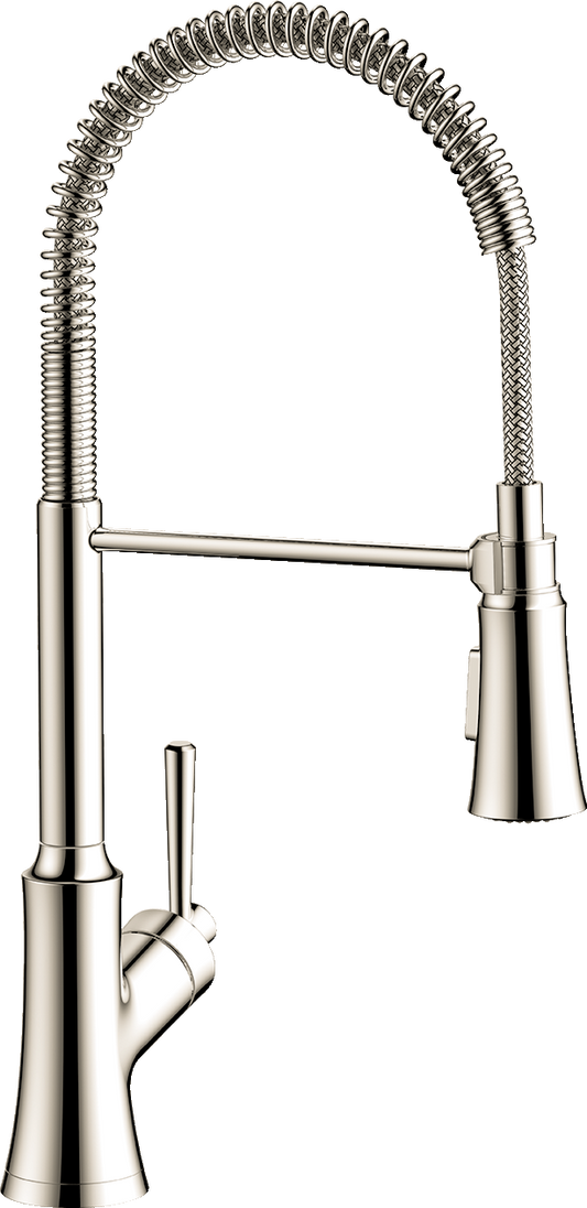 HANSGROHE 04792830 Joleena Semi-Pro Kitchen Faucet, 2-Spray, 1.75 GPM - Polished Nickel