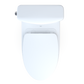 TOTO MS436124CEMFGN#01 Aquia IV Cube Two-Piece Elongated Dual Flush 1.28 and 0.9 GPF Universal Height Toilet with CEFIONTECT , Cotton White