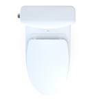TOTO MS436124CEMFGN#01 Aquia Iv Cube Two-Piece Elongated Dual Flush 1.28 And 0.9 Gpf Universal Height Toilet With Cefiontect - Cotton White