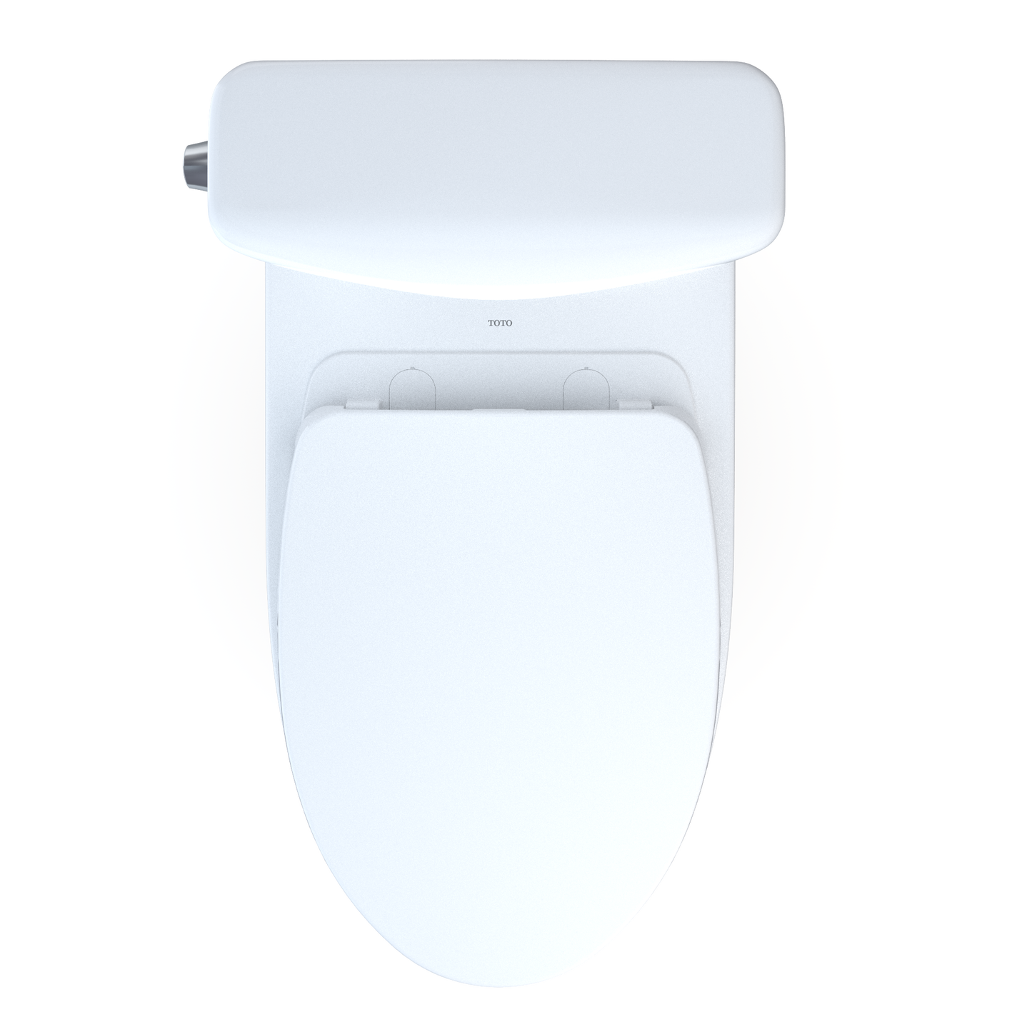 TOTO MS436124CEMFGN#01 Aquia Iv Cube Two-Piece Elongated Dual Flush 1.28 And 0.9 Gpf Universal Height Toilet With Cefiontect - Cotton White