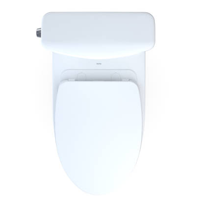 TOTO MS436124CEMFGN#01 Aquia Iv Cube Two-Piece Elongated Dual Flush 1.28 And 0.9 Gpf Universal Height Toilet With Cefiontect - Cotton White