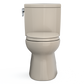 TOTO MS474124CUFG#03 Vespin II 1G Two-Piece Elongated 1.0 GPF Universal Height Toilet with CEFIONTECT and SS124 SoftClose Seat , Bone