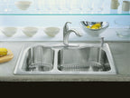 KOHLER K-3361-1-NA Staccato 33" Top-Mount Double-Bowl Kitchen Sink - Stainless Steel