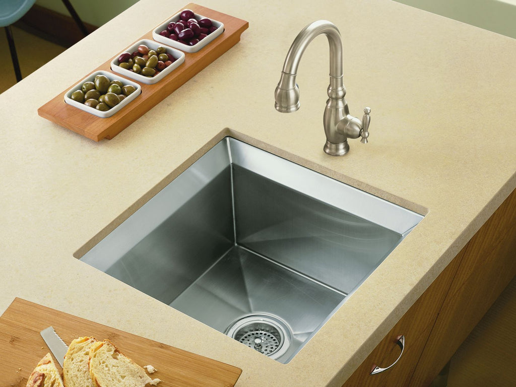 KOHLER K-3161-NA Poise 18" undermount single-bowl bar sink - Stainless Steel