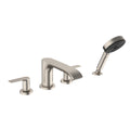 HANSGROHE 75443821 Vivenis 4-Hole Roman Tub Set Trim with 1.75 GPM Handshower - Brushed Nickel