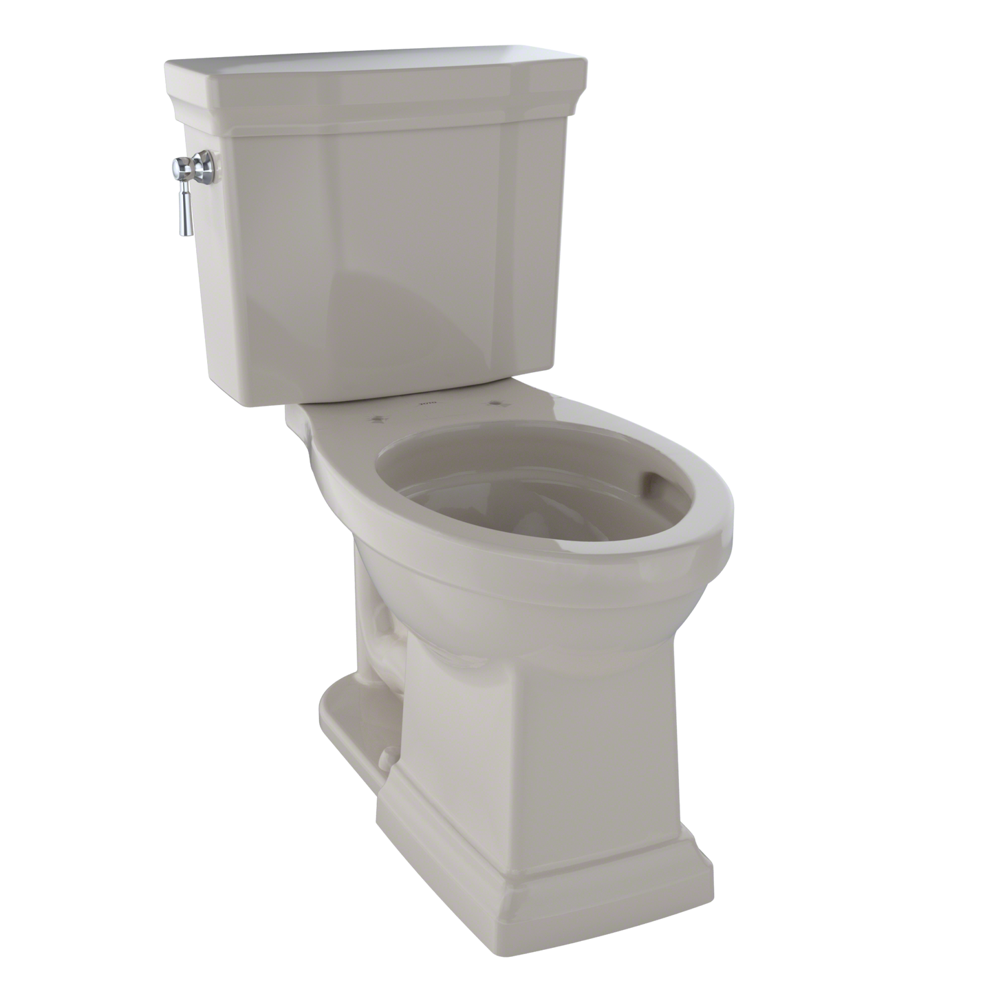 TOTO CST404CEFG#03 Promenade II Two-Piece Elongated 1.28 GPF Universal Height Toilet with CEFIONTECT , Bone