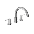 TOTO TBS01201U#CP Lb Two-Handle Deck-Mount Roman Tub Filler Trim - Polished Chrome