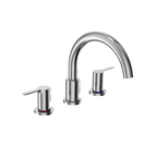 TOTO TBS01201U#CP Lb Two-Handle Deck-Mount Roman Tub Filler Trim - Polished Chrome