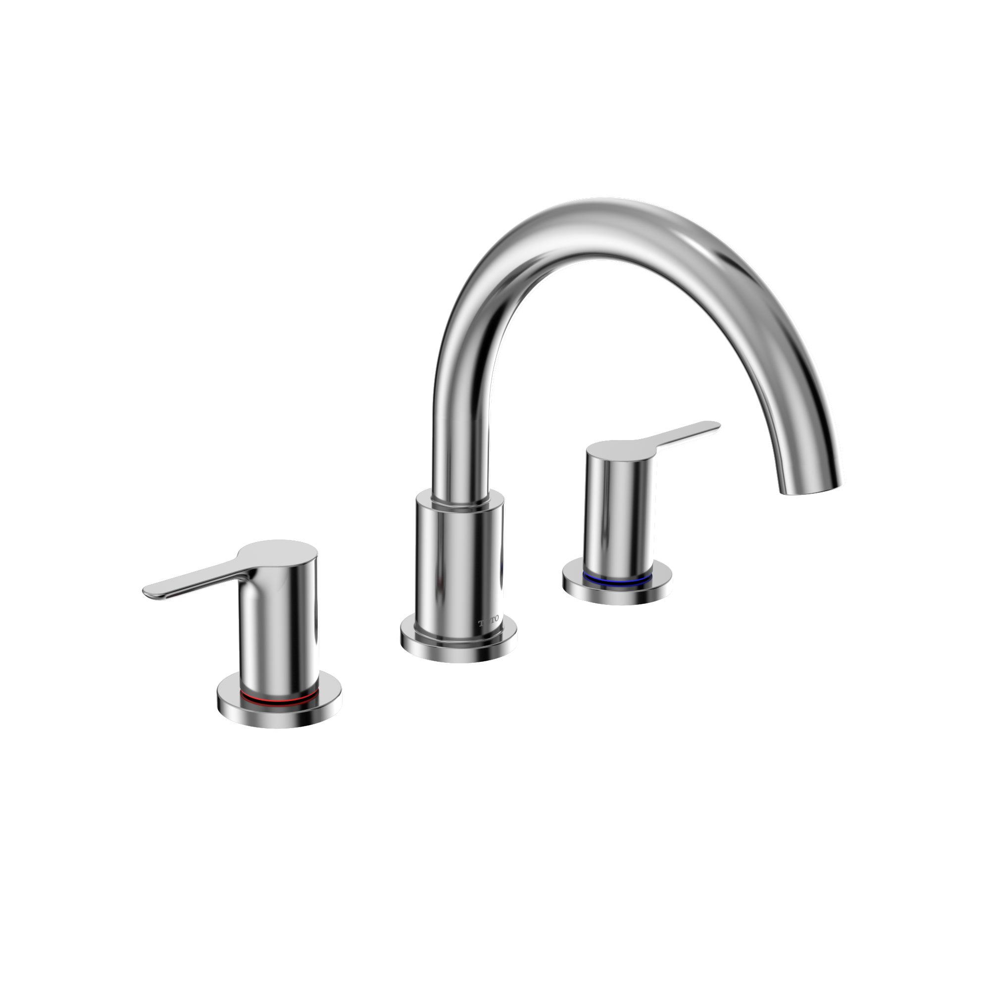 TOTO TBS01201U#CP Lb Two-Handle Deck-Mount Roman Tub Filler Trim - Polished Chrome