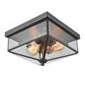 THOMAS CE9202310 Lankford 10'' Wide 2-Light Outdoor Flush Mount - Oil Rubbed Bronze