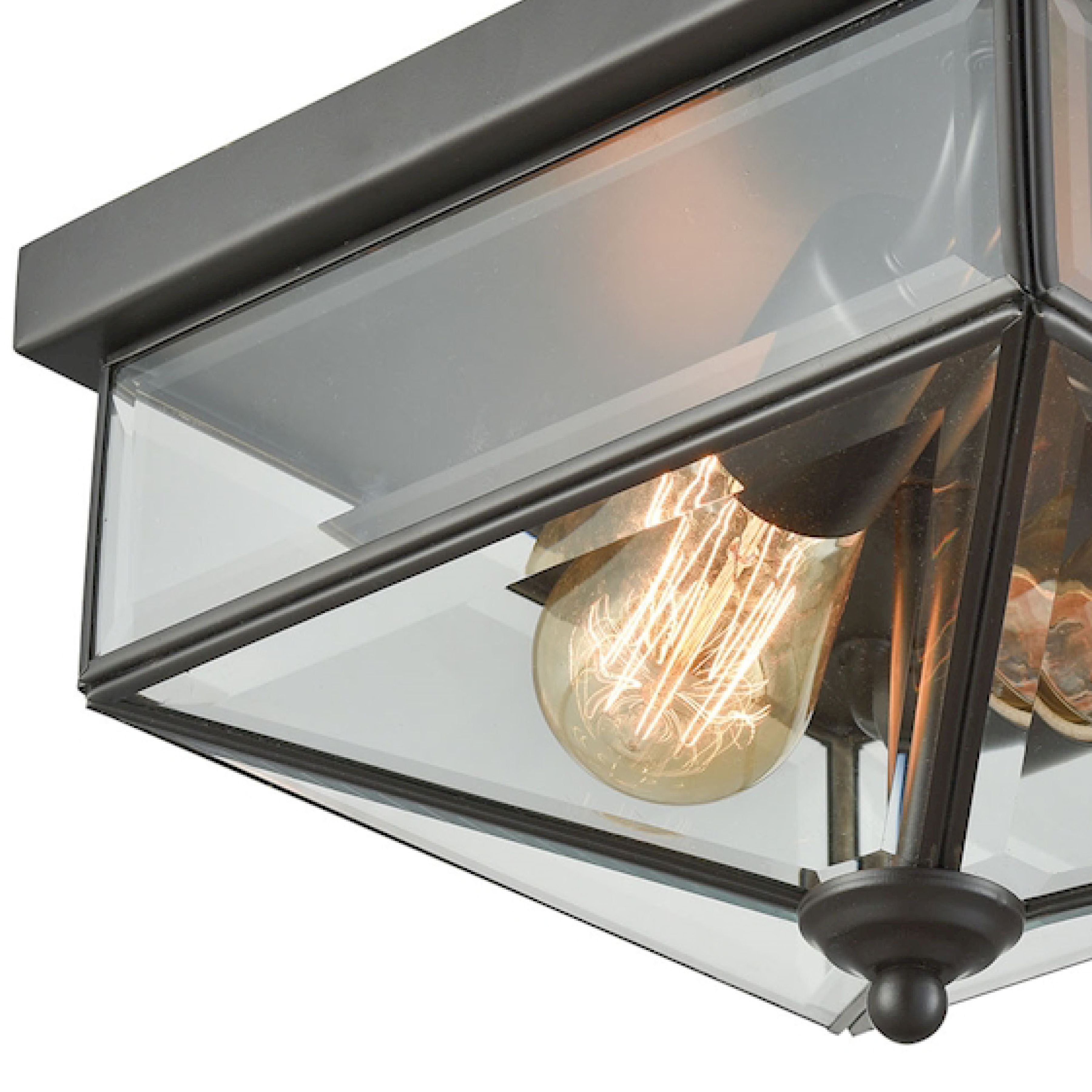 THOMAS CE9202310 Lankford 10'' Wide 2-Light Outdoor Flush Mount - Oil Rubbed Bronze