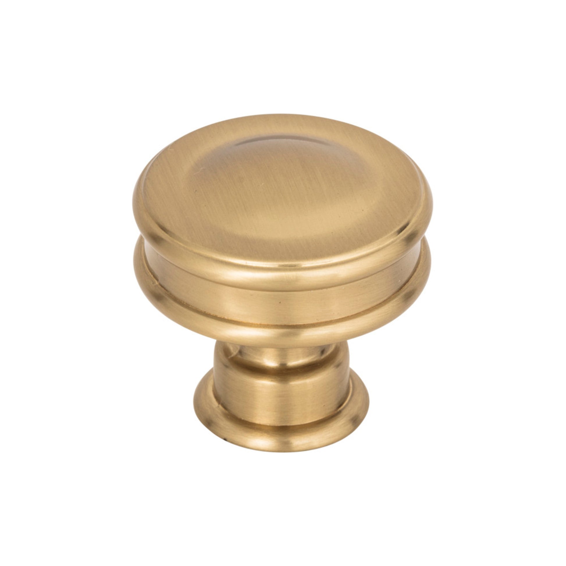 ATLAS A100-WB Oskar 1 1/4" Diameter Round Knob - Warm Brass