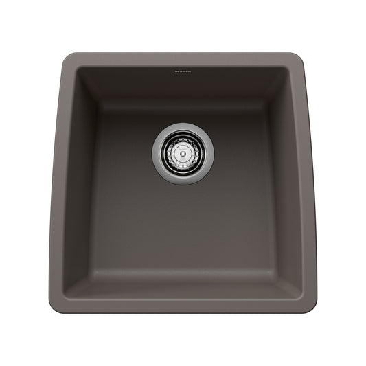 BLANCO 443124 Performa Performa SILGRANIT 17" Undermount Bar Sink - Volcano Gray in Volcano Gray