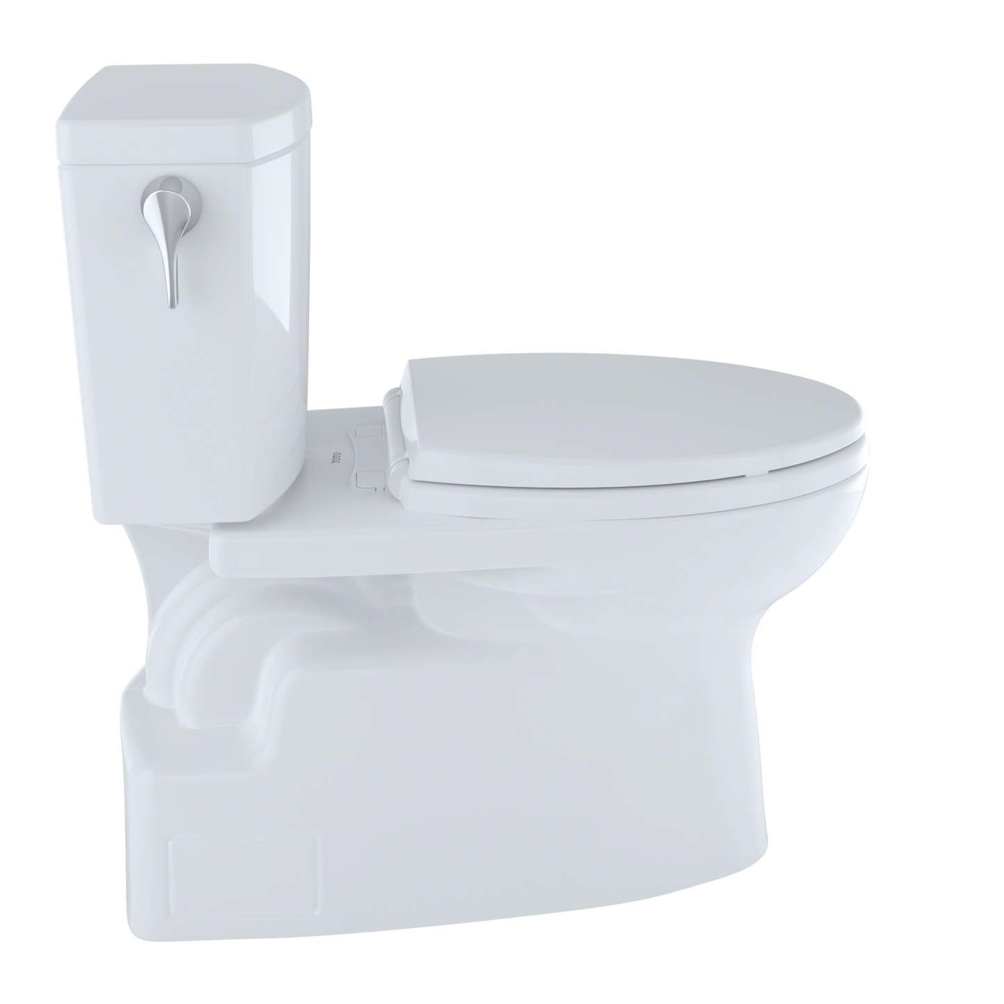 TOTO CST474CUFG#01 Vespin II 1G Two-Piece Elongated 1.0 GPF Universal Height Skirted Design Toilet with CEFIONTECT , Cotton White