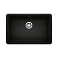 BLANCO 442930 Precis Precis SILGRANIT 27" Single Bowl Undermount Kitchen Sink - Coal Black in Coal Black