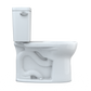 TOTO CST775CEFG#01 Drake Two-Piece Round 1.28 GPF Universal Height TORNADO FLUSH Toilet with CEFIONTECT , Cotton White