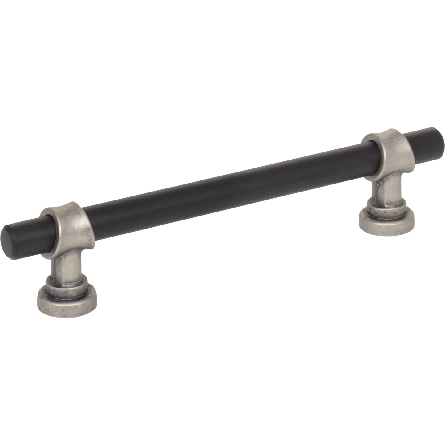 TOP KNOBS M2718 Bit 5 1/16" Center to Center Bar Pull - Flat Black and Pewter Antique