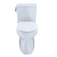 TOTO CST474CUFG#01 Vespin II 1G Two-Piece Elongated 1.0 GPF Universal Height Skirted Design Toilet with CEFIONTECT , Cotton White