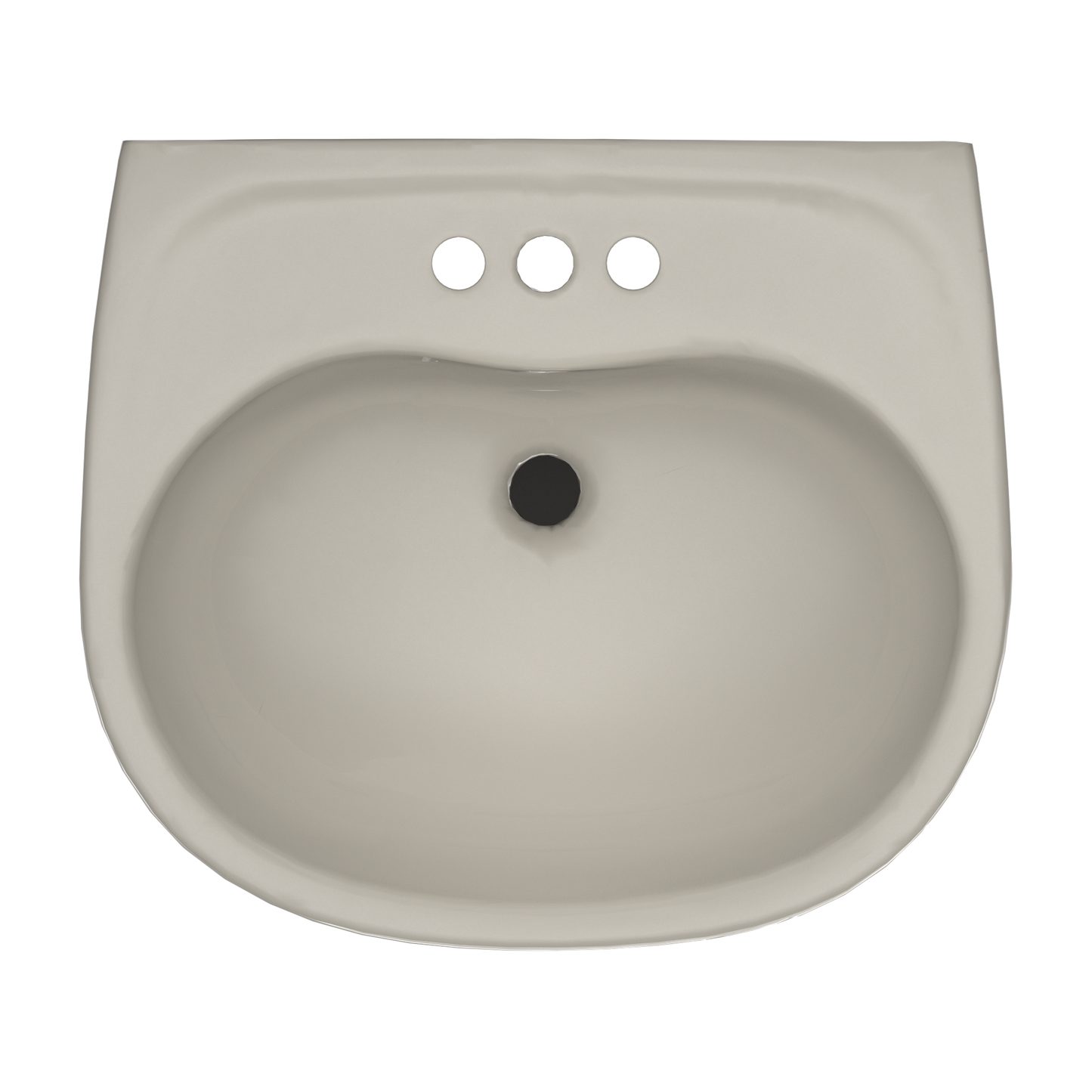 TOTO LHT241.4G#03 Supreme Oval Wall-Mount Bathroom Sink With Cefiontect And Shroud For 4 Inch Center Faucets - Bone