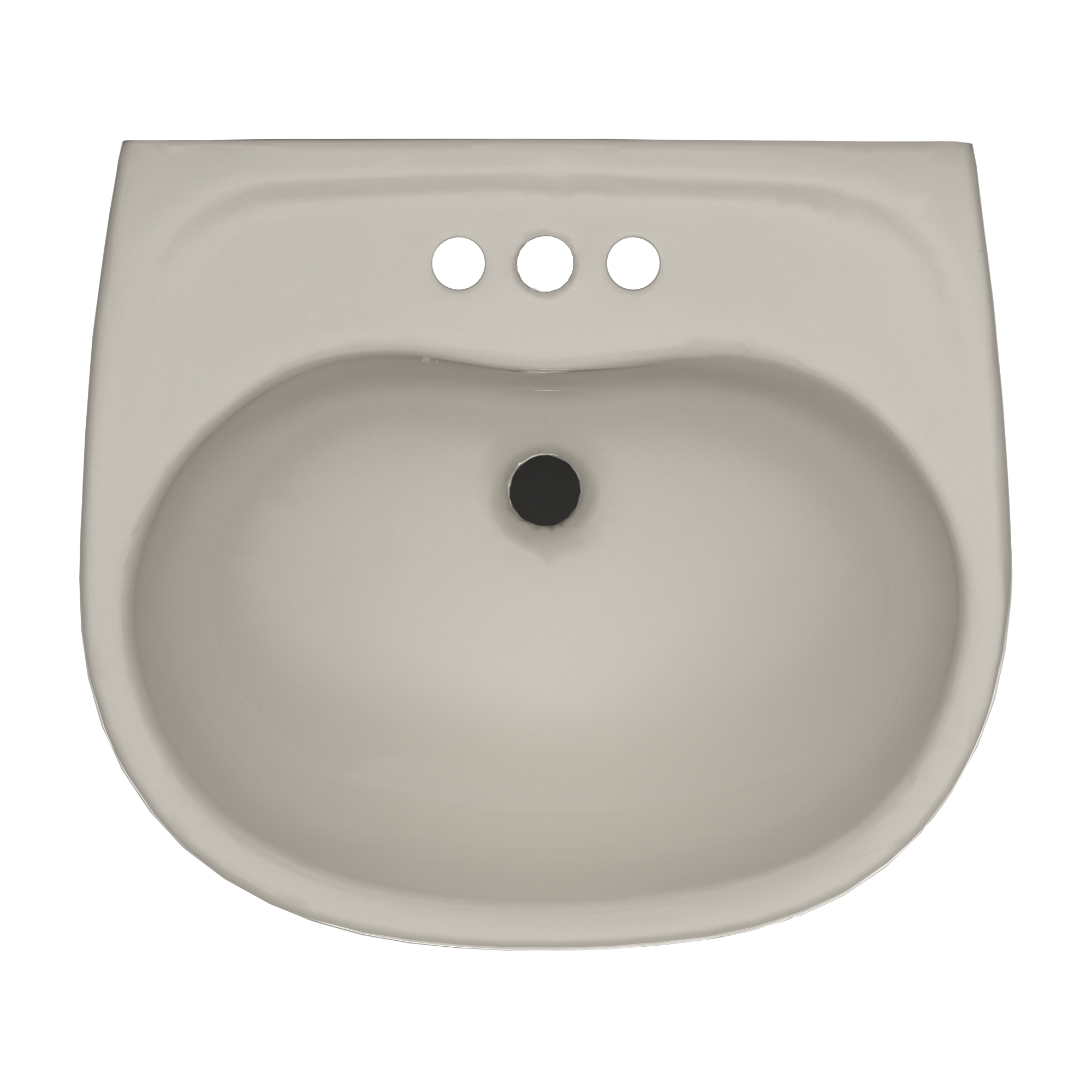 TOTO LHT241.4G#03 Supreme Oval Wall-Mount Bathroom Sink With Cefiontect And Shroud For 4 Inch Center Faucets - Bone