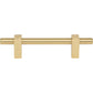 JEFFREY ALEXANDER 478-96BG Larkin 1 96 mm Center-to-Center Bar Pull - Brushed Gold