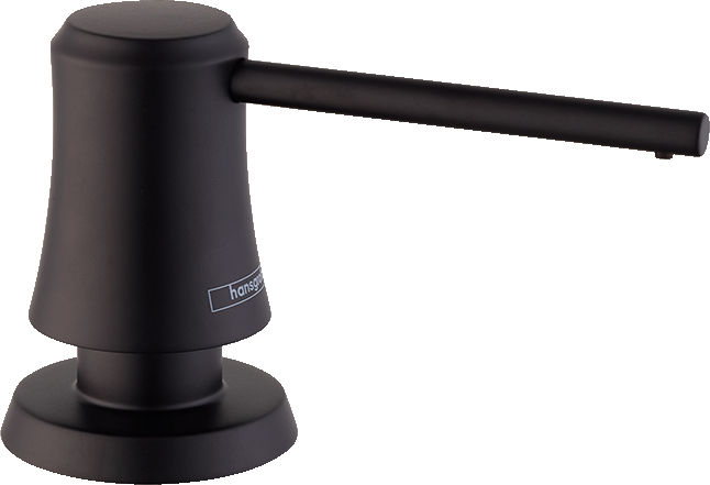 HANSGROHE 04796670 Matte Black Joleena Transitional Soap Dispenser