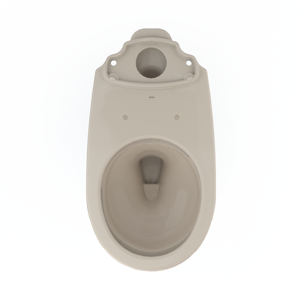 TOTO C775CEFG#03 Drake Round Tornado Flush Toilet Bowl With Cefiontect - Bone