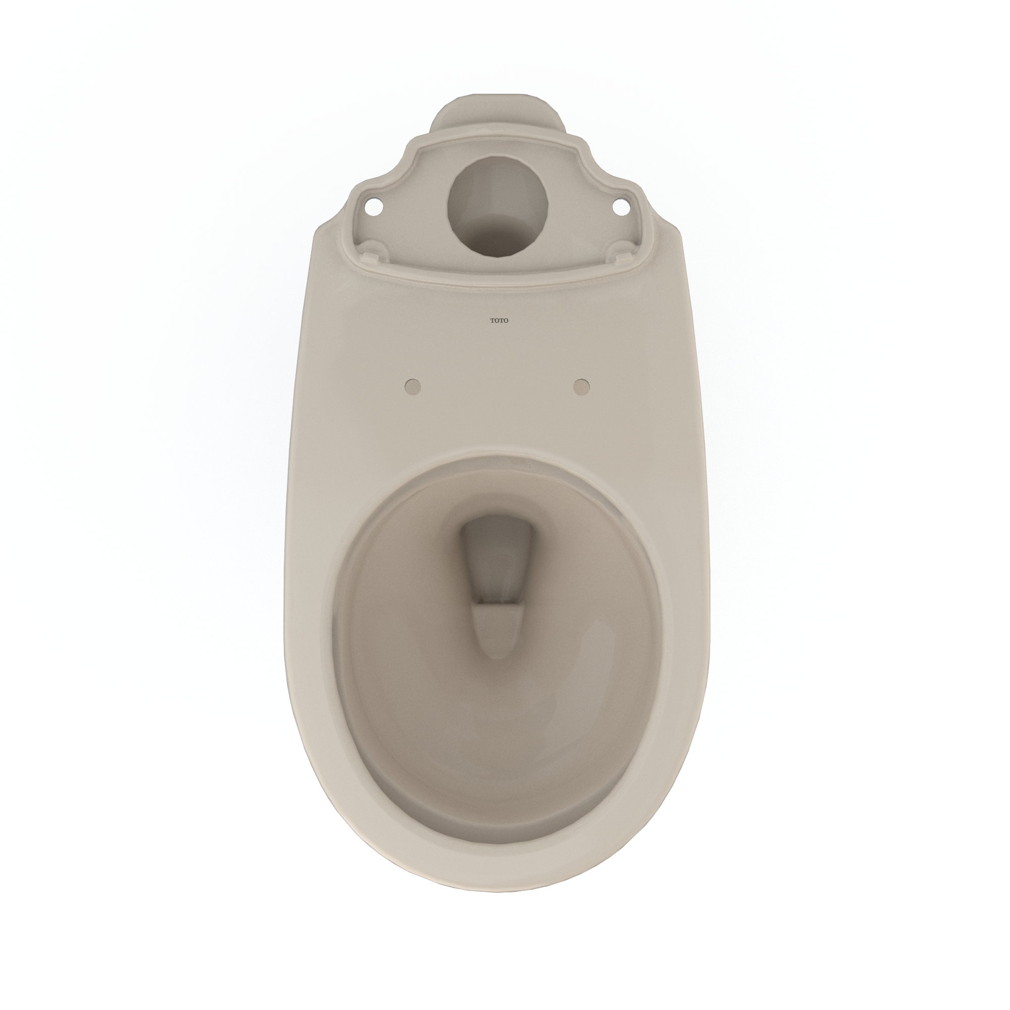 TOTO C775CEFG#03 Drake Round Tornado Flush Toilet Bowl With Cefiontect - Bone