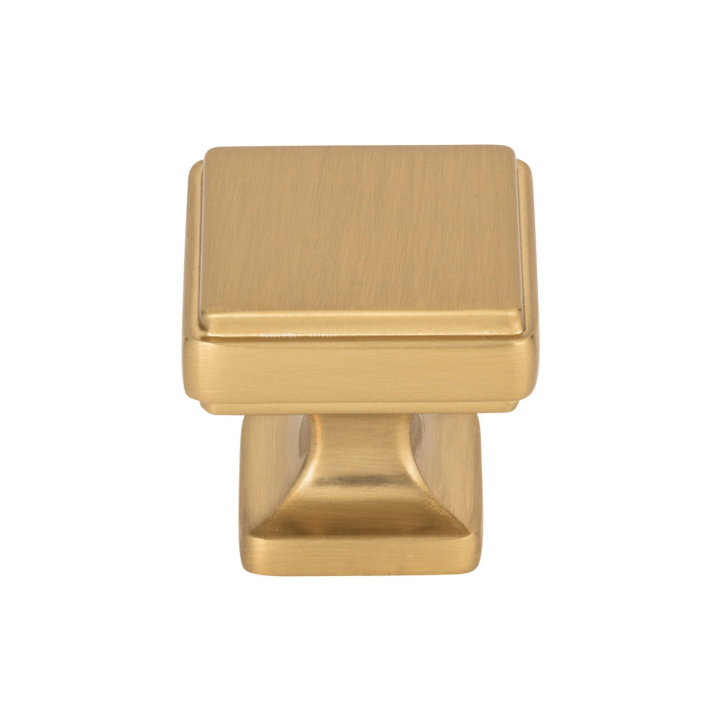 ATLAS A201-WB Kate 1 1/4" Length Square Knob - Warm Brass