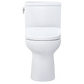 TOTO MW4544736CUFGA#01 WASHLET+ Drake II 1G Two-Piece Elongated 1.0 GPF Toilet with Auto Flush WASHLET+ S7A Contemporary Bidet Seat , Cotton White