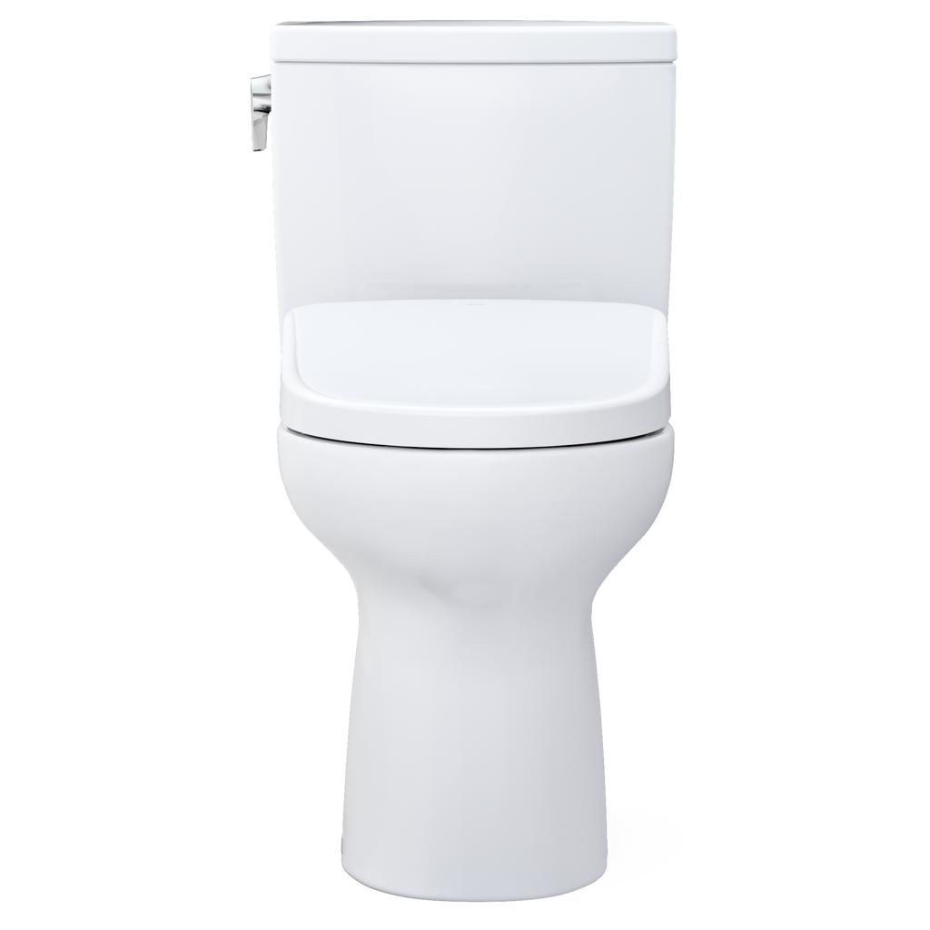 TOTO MW4544726CUFGA#01 Washlet+ Drake Ii 1G Two-Piece Elongated 1.0 Gpf Toilet With Auto Flush Washlet+ S7 Contemporary Bidet Seat - Cotton White