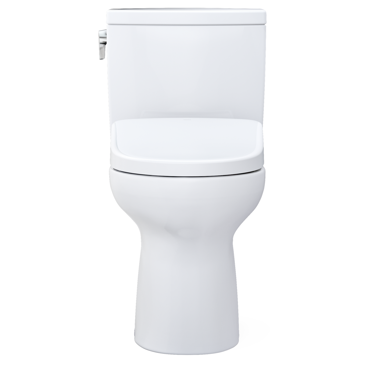 TOTO MW4544726CUFGA#01 Washlet+ Drake Ii 1G Two-Piece Elongated 1.0 Gpf Toilet With Auto Flush Washlet+ S7 Contemporary Bidet Seat - Cotton White