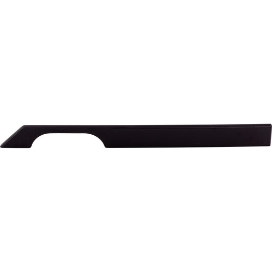 TOP KNOBS TK16BLK Tapered 12" Center to Center Bar Pull - Flat Black