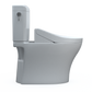 TOTO MW4363084CEMFGN#01 WASHLET+ Aquia IV Cube Two-Piece Elongated Dual Flush 1.28 and 0.9 GPF Toilet with C5 Bidet Seat , Cotton White