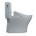 TOTO MW4363084CEMFGN#01 Washlet+ Aquia Iv Cube Two-Piece Elongated Dual Flush 1.28 And 0.9 Gpf Toilet With C5 Bidet Seat - Cotton White