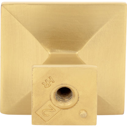 JEFFREY ALEXANDER 944BG Roman 1-1/4" Length Square Knob - Brushed Gold