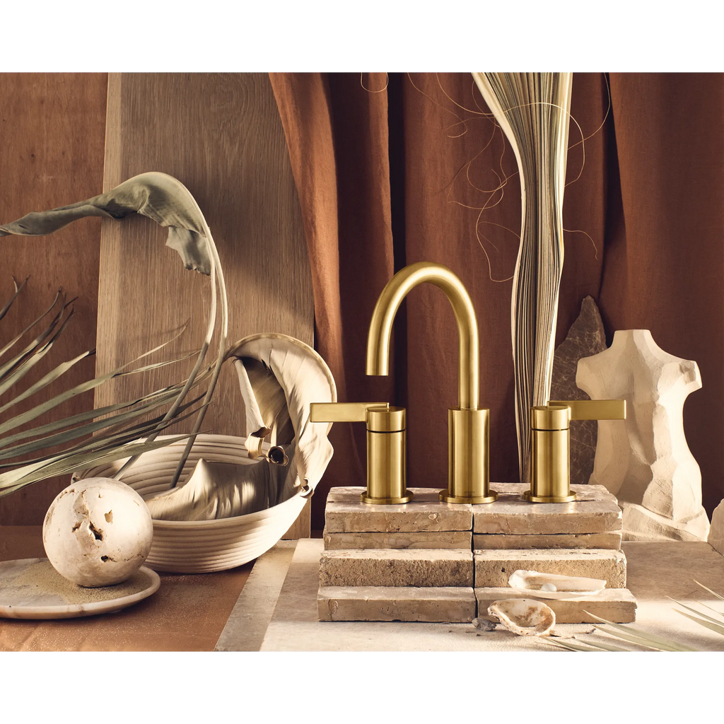MOEN TV6222BG Cia Two-Handle High Arc Bathroom Faucet - Brushed Gold