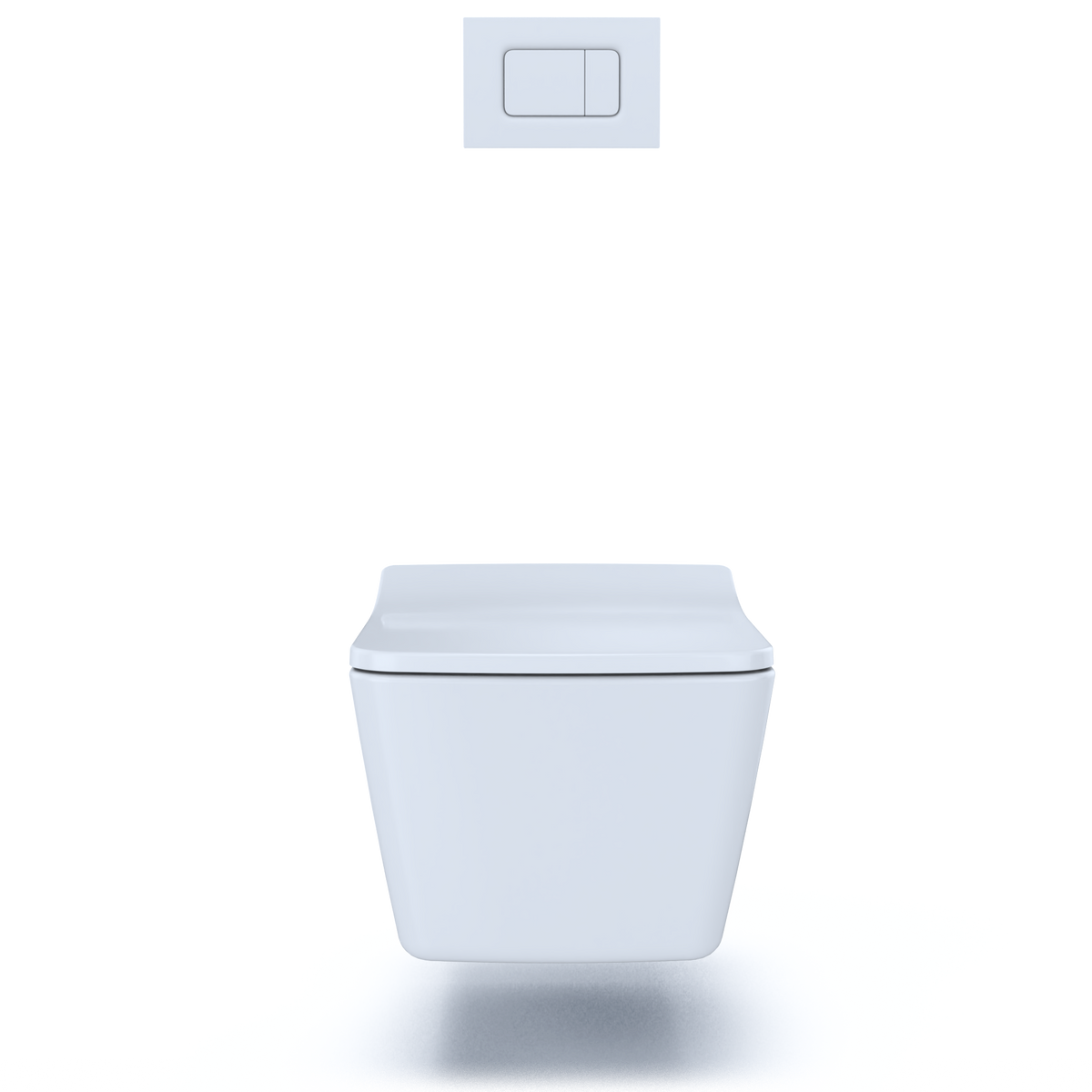 TOTO CWT449249CMFG#WH Sp Wall-Hung Square-Shape Toilet And Duofit In-Wall 1.28 And 0.9 Gpf Dual-Flush Tank System With Copper Supply- Cwt449249Cmfg#Wh - White Matte