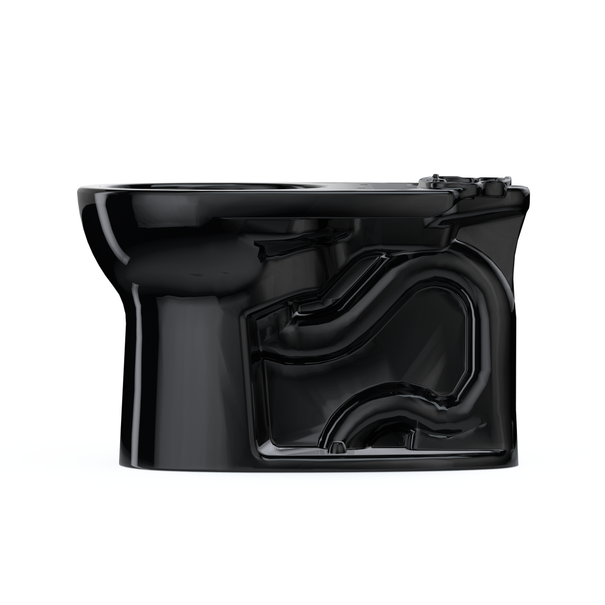 TOTO C775CEF#51 Drake Round Tornado Flush Toilet Bowl - Ebony