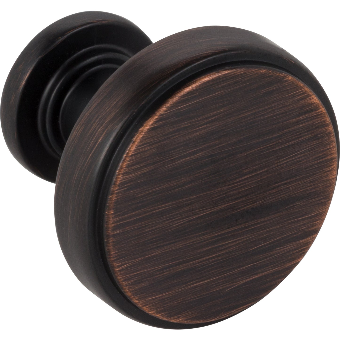 JEFFREY ALEXANDER 171DBAC Richard 1-1/4" Diameter Round Knob - Brushed Oil Rubbed Bronze
