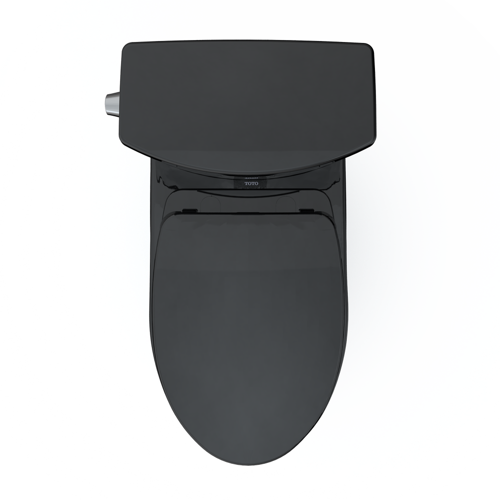 TOTO MS454124CUF#51 Drake Ii 1G Two-Piece Elongated 1.0 Gpf Universal Height Toilet With Ss124 Softclose Seat - Ebony