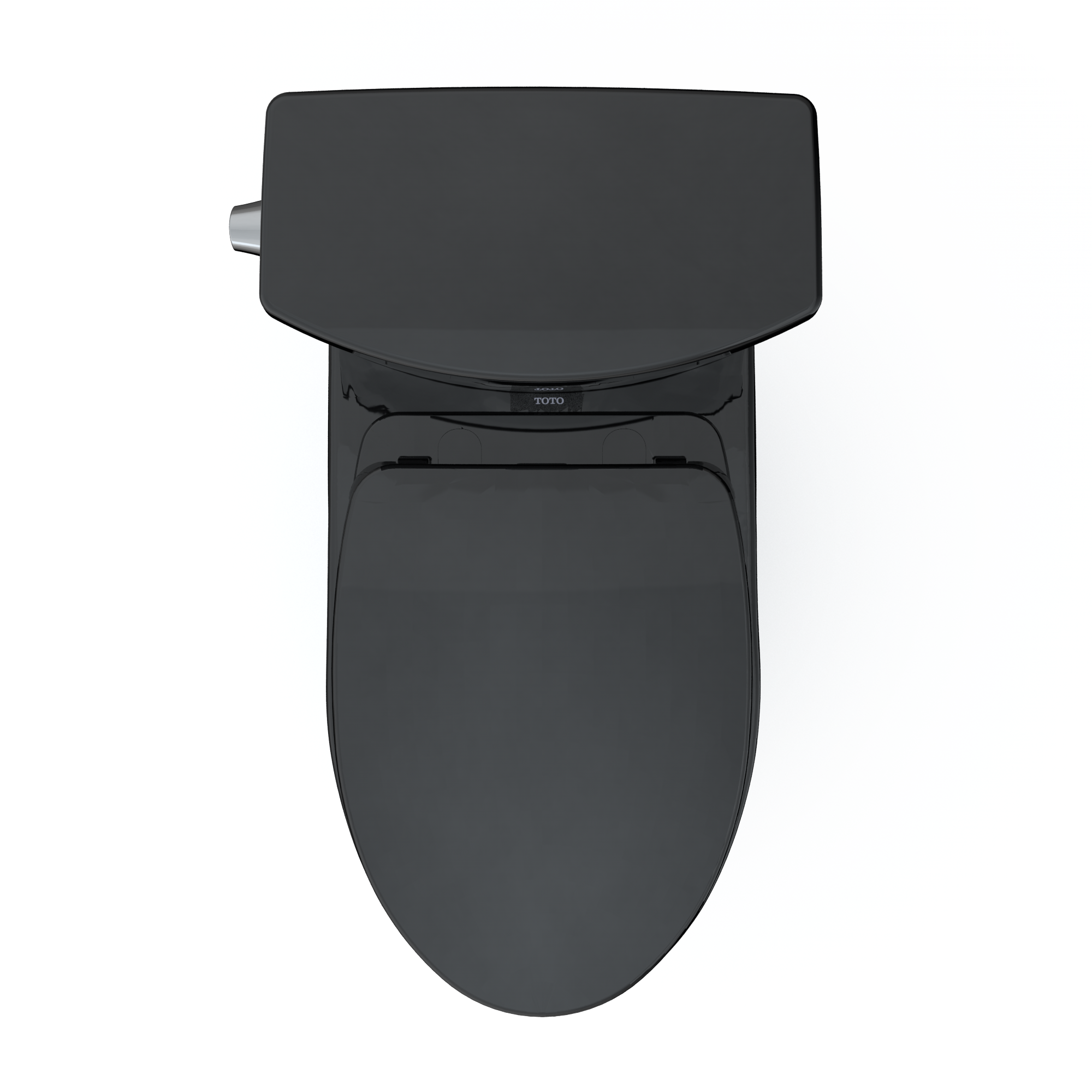 TOTO MS454124CUF#51 Drake Ii 1G Two-Piece Elongated 1.0 Gpf Universal Height Toilet With Ss124 Softclose Seat - Ebony