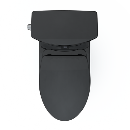 TOTO MS454124CUF#51 Drake Ii 1G Two-Piece Elongated 1.0 Gpf Universal Height Toilet With Ss124 Softclose Seat - Ebony
