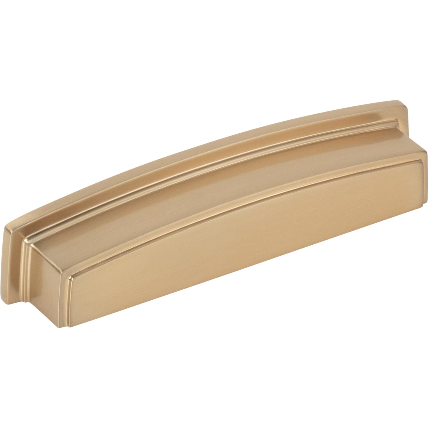 JEFFREY ALEXANDER 141-128SBZ Renzo 128 mm Center-to-Center Cup/Bin Pull - Satin Bronze