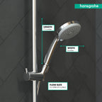 HANSGROHE 04073000 Croma 100 Handshower E 3-Jet, 2.5 GPM - Chrome