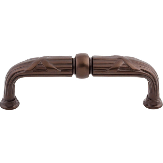 TOP KNOBS M937 Ribbon & Reed 3 3/4" Center to Center Bar Pull - Oil Rubbed Bronze