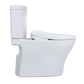 TOTO MW4464736CEMFGNA#01 WASHLET+ Aquia IV Two-Piece Elongated Dual Flush 1.28 and 0.9 GPF Toilet with Auto Flush S7A Contemporary Bidet Seat , Cotton White