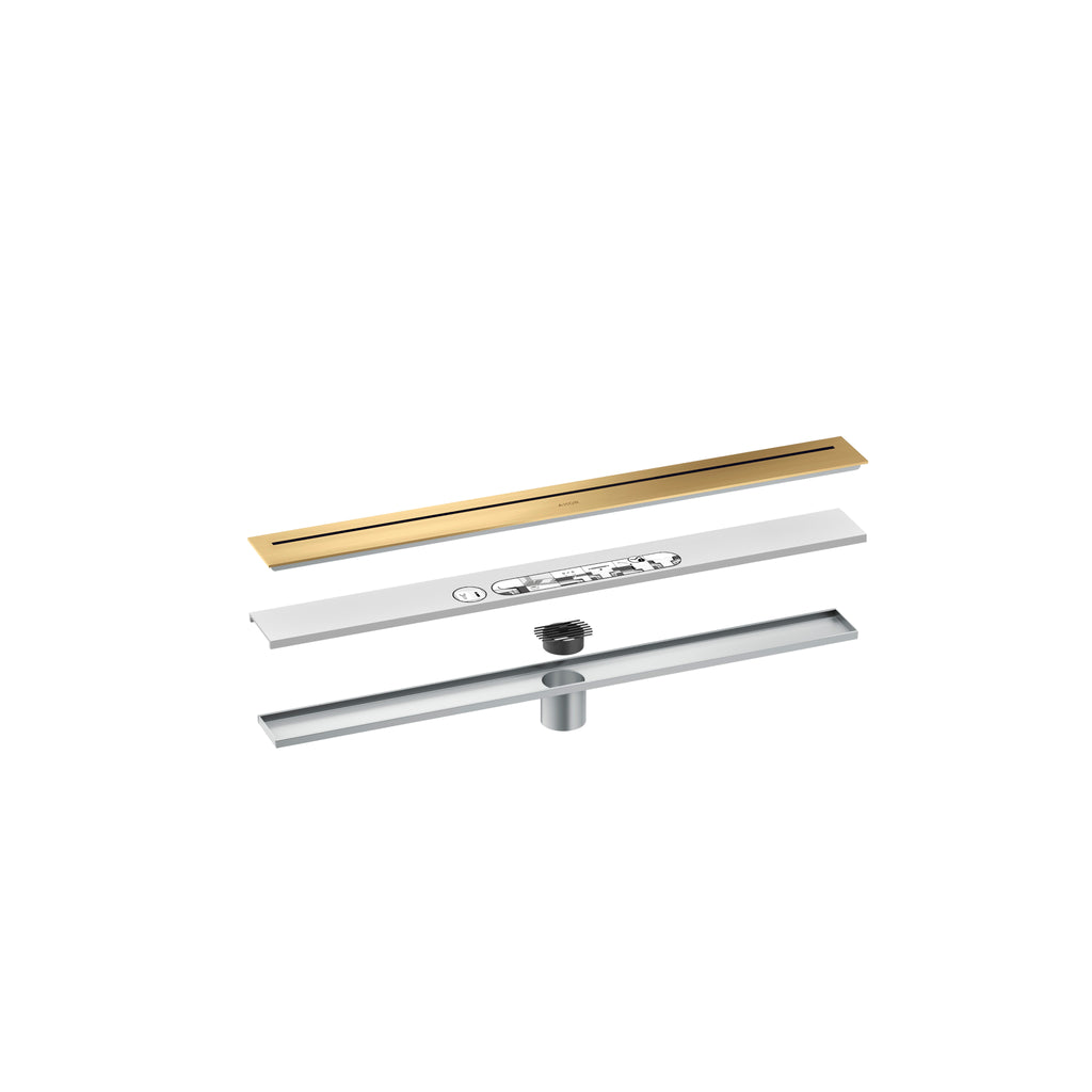 AXOR 42520251 Drains Floor Installation 27 9/16" - Brushed Gold Optic