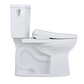 TOTO MW4544736CUFGA#01 WASHLET+ Drake II 1G Two-Piece Elongated 1.0 GPF Toilet with Auto Flush WASHLET+ S7A Contemporary Bidet Seat , Cotton White